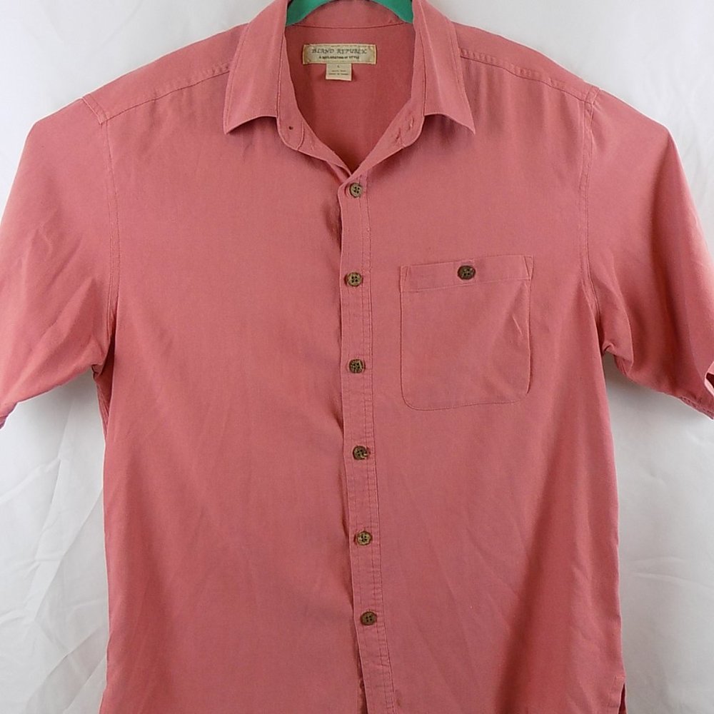 Island Republic Short Sleeve Large 100% Silk